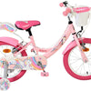 Bicicleta infantil Volare Unicorn - niña - 16 pulgadas - rosa - dos frenos de mano