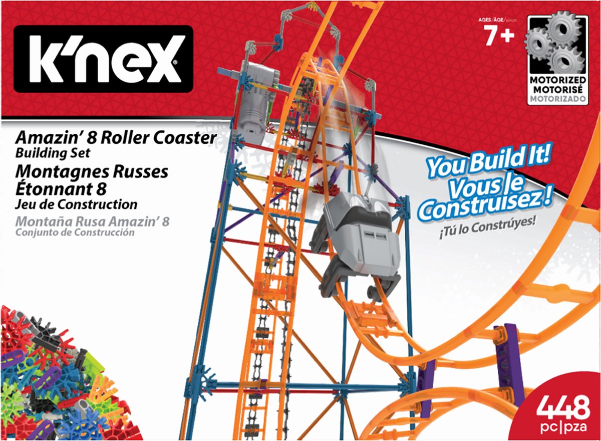 K'nex amazin' 8 montagne russe set