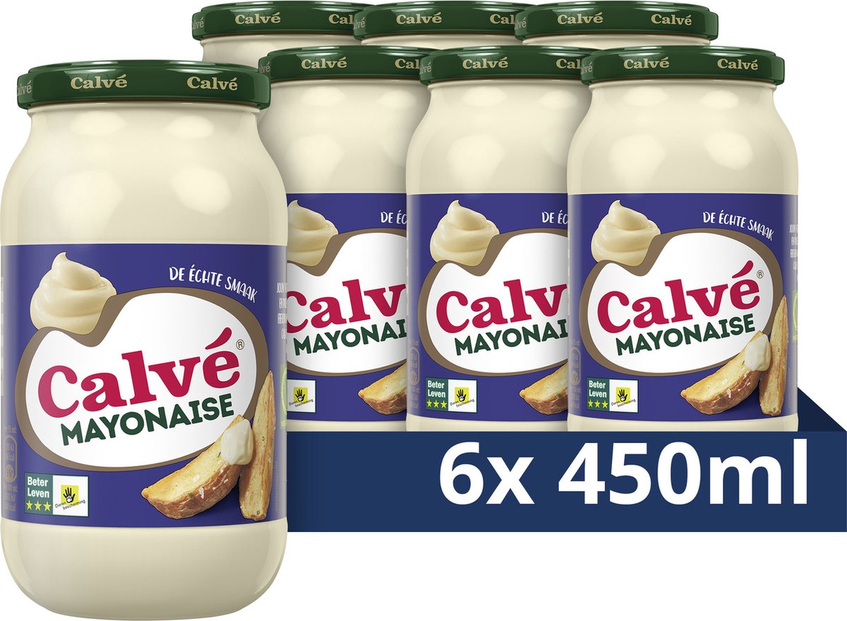 Maionese Calvé - quella vera - 6 x 450 ml - confezione risparmio