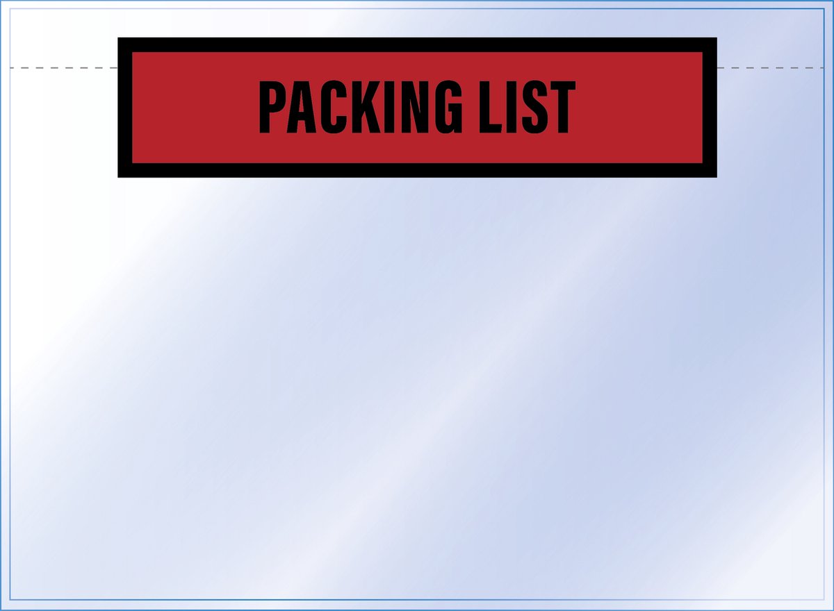 Raadhuis paklijstenvelop a5 - 225x165mm - packing list - 1000 stuks - rd-310501
