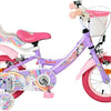 Bicicleta infantil Volare Unicorn - niña - 12 pulgadas - violeta - dos frenos de mano