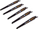 Accessori Dewalt dt99554-qz lame per seghetto alternativo xr 152mm 6tpi (5 pezzi) - dt99554-qz