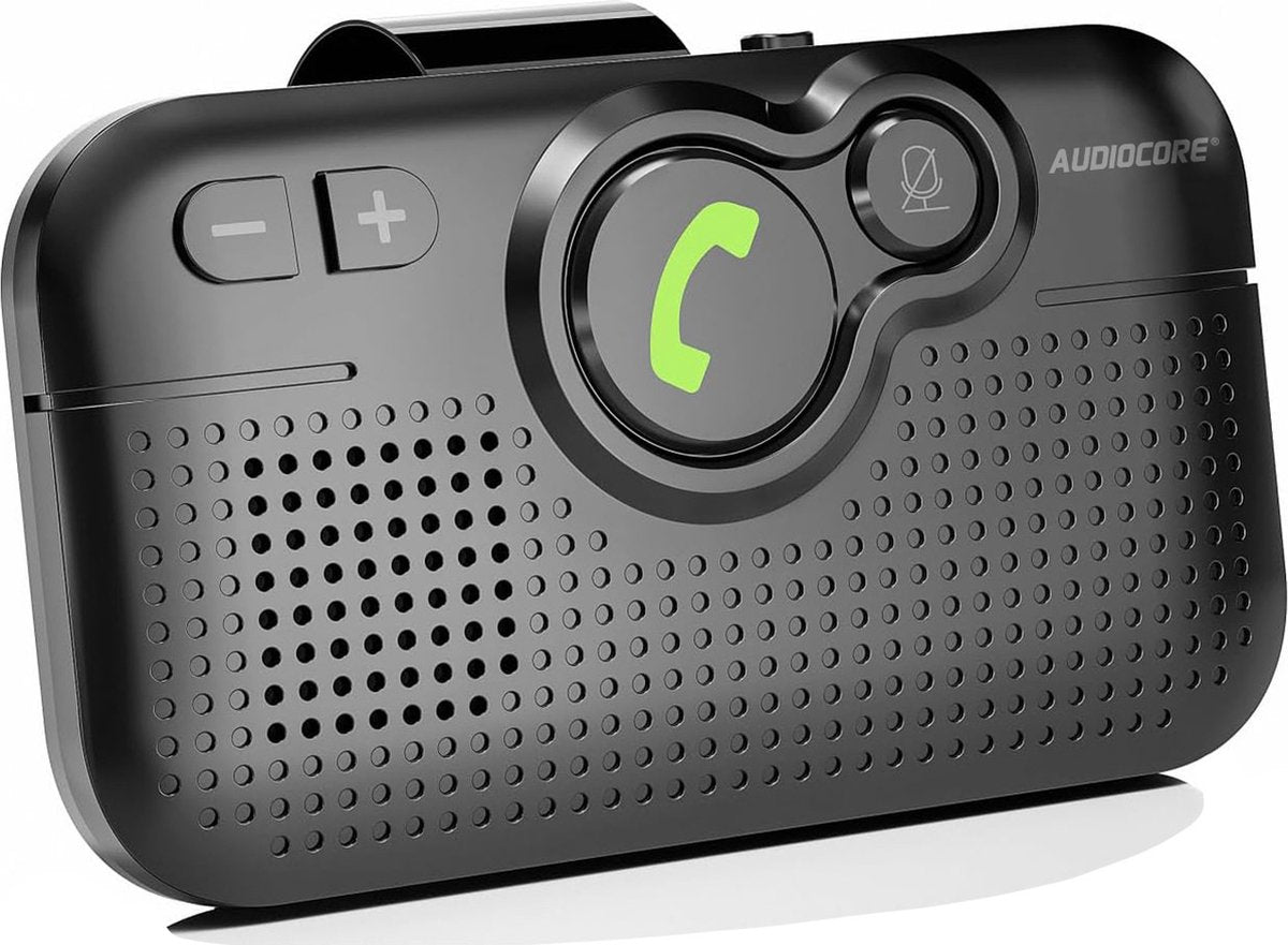 Audiocore ac475 - handsfree-kit - luidsprekersysteem - bluetooth 5.0 - bluetooth car kit - draadloos - handsfree bellen - universal