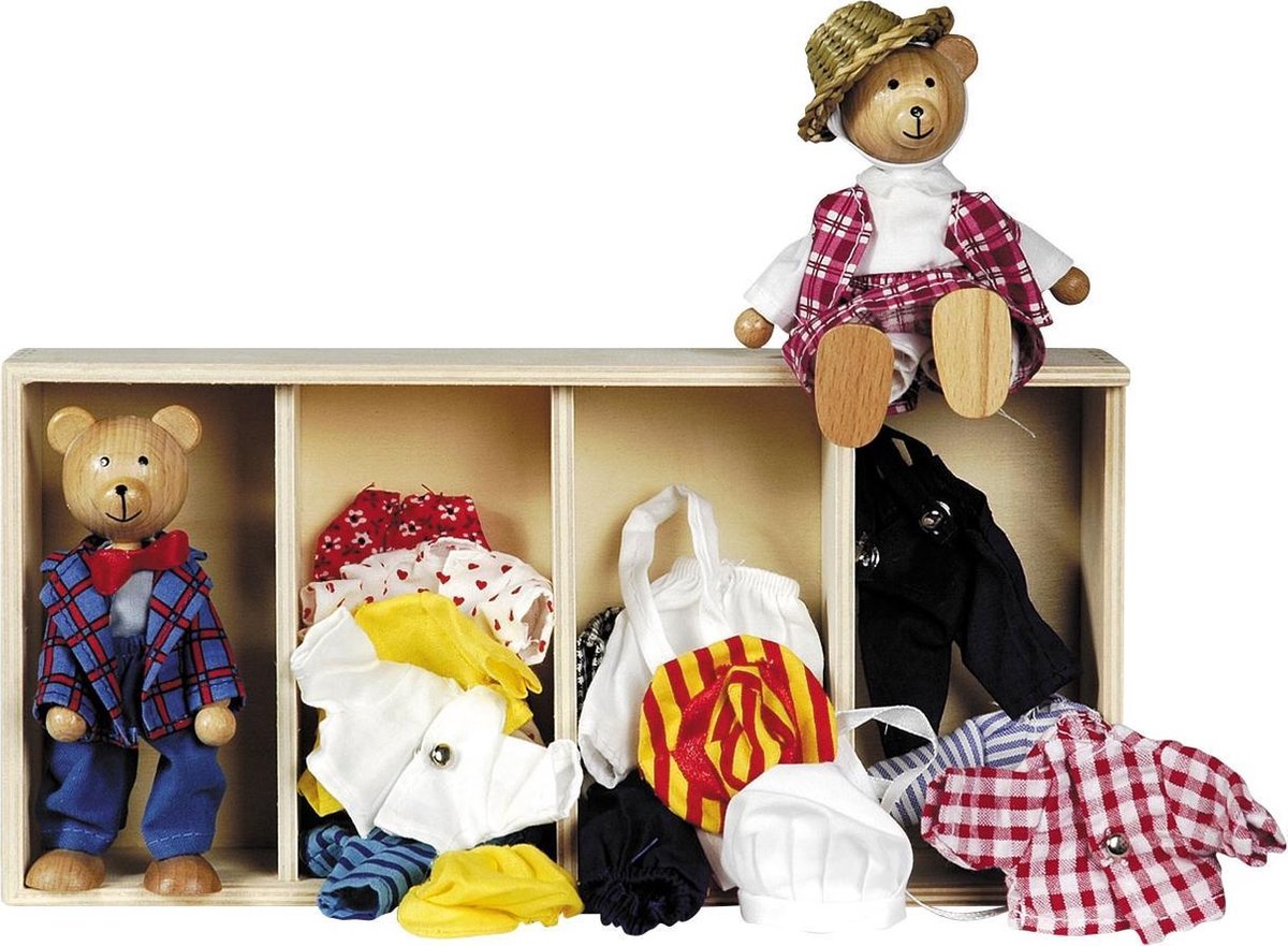 Goki Poppenhuis Berenpopjes + Abbigliamento