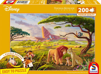 999games schmidt puzzle - thomas kinkade studios - disney, el rey león, 200 piezas - rompecabezas