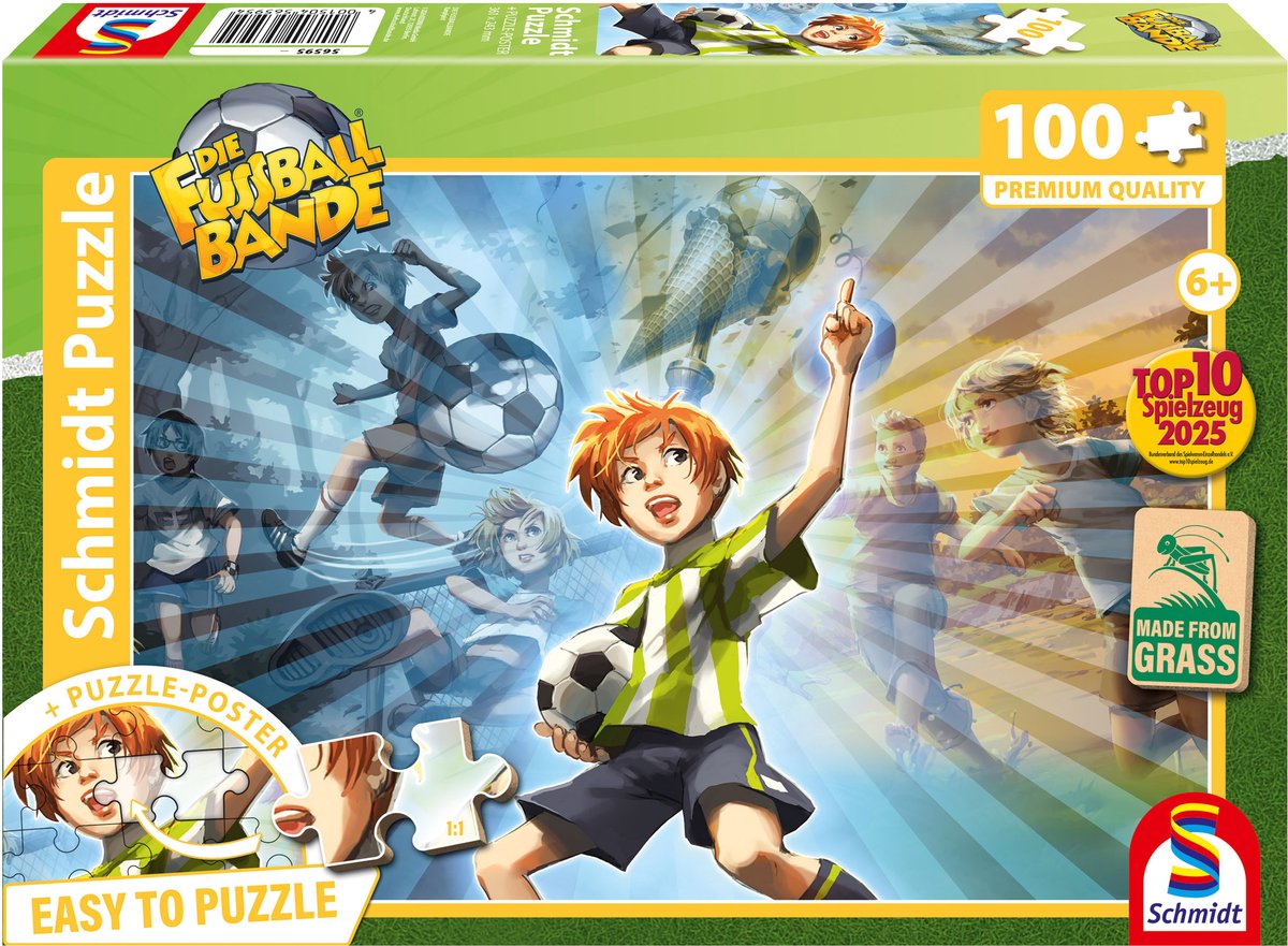 Schmidt - legpuzzel - de voetbalbende, vechtlust, - die fussballbande - 150 stukjes - kinderen - vanaf 6 jaar