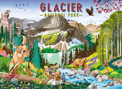 Ravensburger jigsaw puzzle glacier national park - 500 pcs.