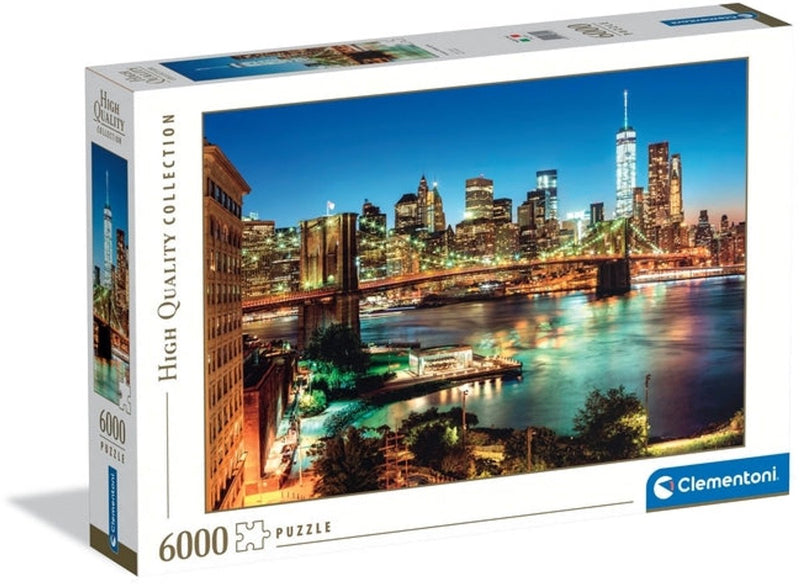 Clementoni puzzle luces del puente de brooklyn, 6000 uds.