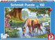 Schmidt spiele - puzzel - 150 stukjes - paarden bij de beek (konie nad potokiem) - premium kwaliteit