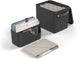 Rotho my paper organizer set, organizer documenti e archivio 2 in 1. nero con inserto blu. adatto per il formato A4