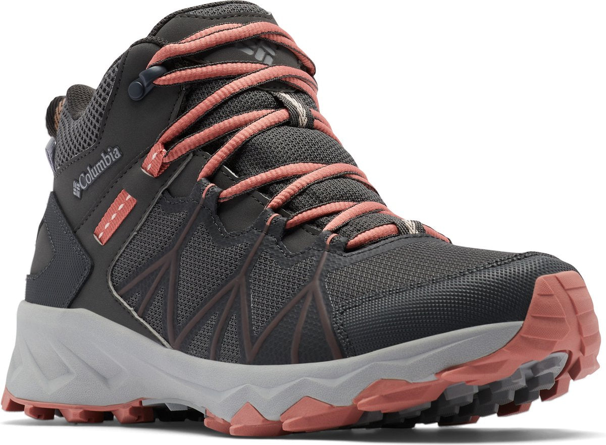Botas de montaña Columbia Peakfreak™ II Mid Outdry™ para mujer - gris oscuro, coral oscuro - talla 38