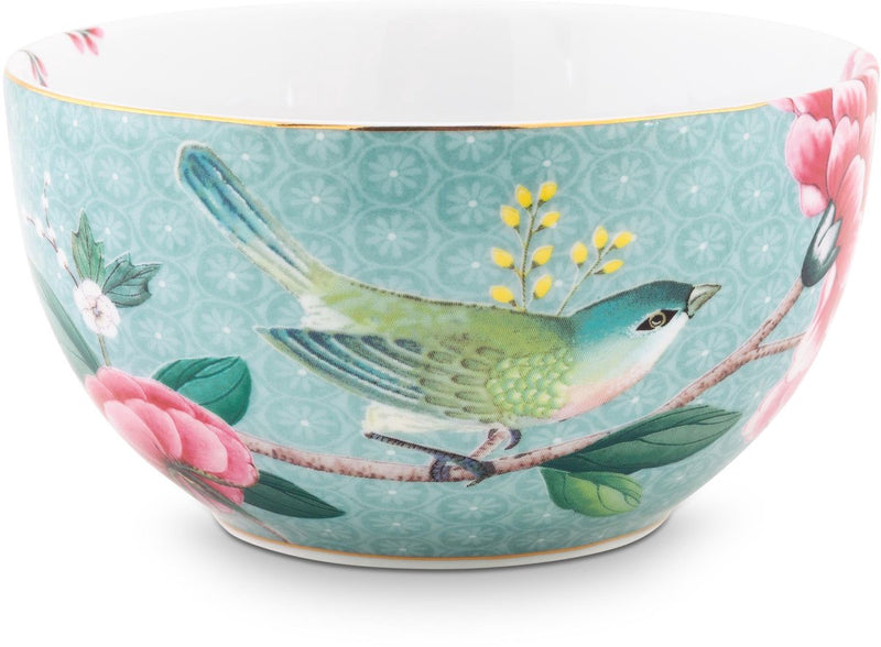 Pip studio ciotola arrossire uccelli blu 12 cm
