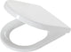 Tiger Stax - asiento de inodoro - asiento de inodoro con tapa - cierre suave - función de fácil limpieza - termoplástico - blanco