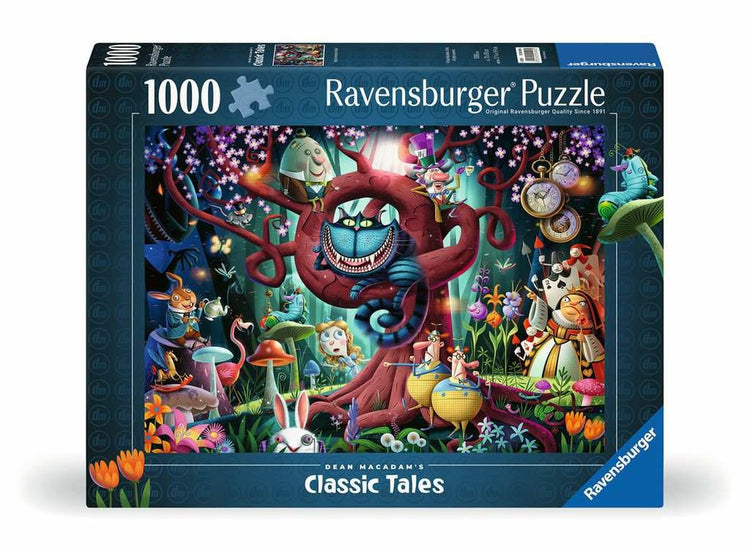 Ravensburger puzzle alice in wonderland 1000 pieces - adults.