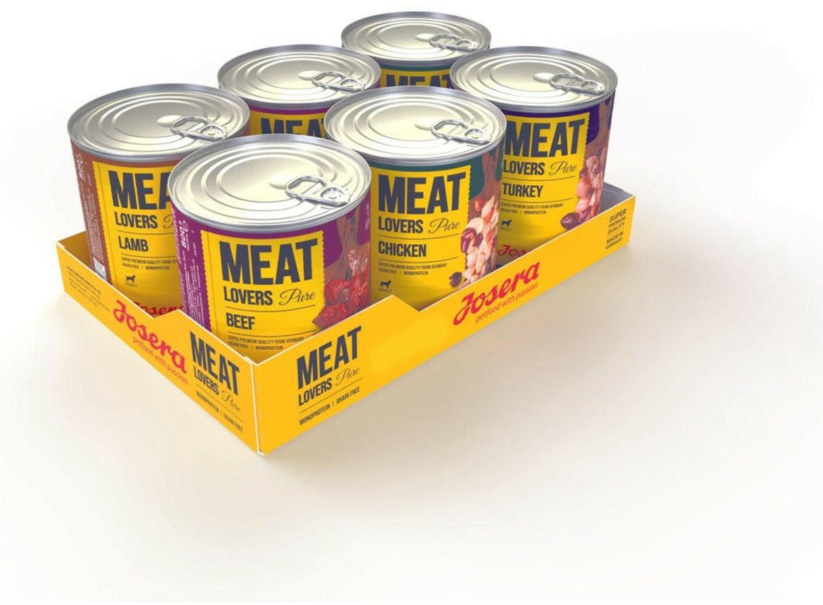 Josera Meat Lovers Pure - comida para perros - multipack - 6x800 gr