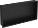 Plieger inbox inbouwnis - met flens - rvs - 60 x 30 x 7.5 cm - matzwart