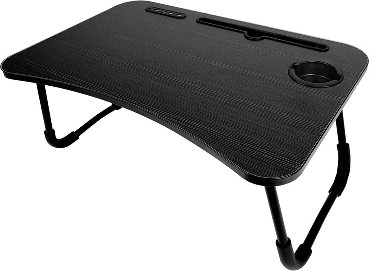 Ingenious gifting usb laptoptafel - laptoptafel - inklapbaar - beker en tablethouder - 4 verwijderbare usb poorten