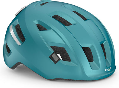 Con casco de bicicleta e-mob hombres mujeres - casco de bicicleta e bicicleta adultos - talla s (52-56cm) - nta8776 - verde azulado