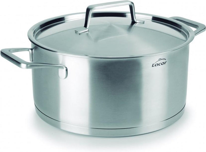 Lacor foodie kookpan met deksel - ø 20cm - 3l - rvs