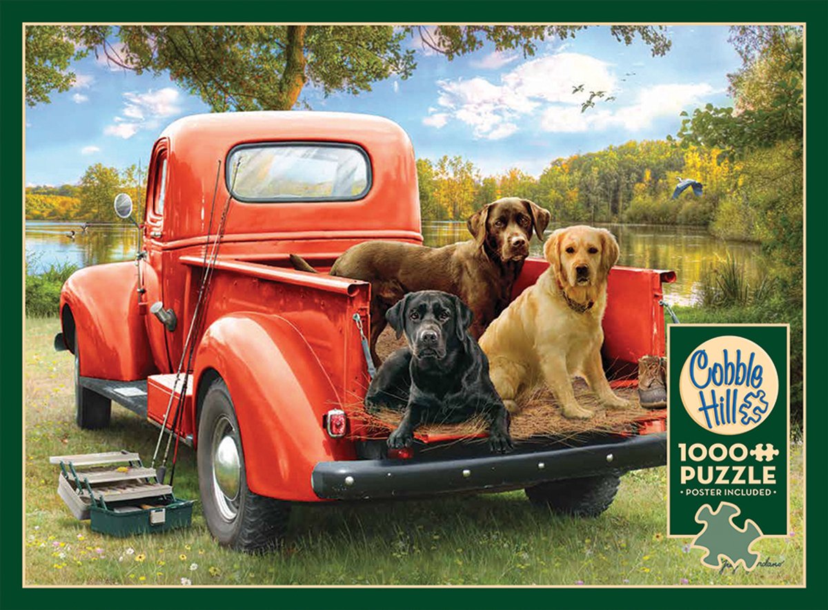 Puzzle Cobble Hill Amici Pescatori - 1000 pezzi di puzzle divertente.