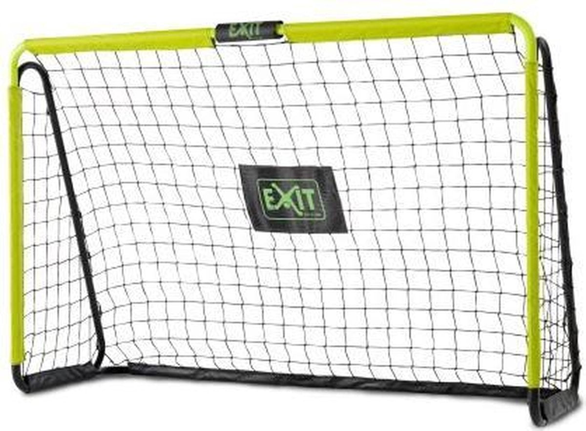 Exit Toys exit tempo porta da calcio in acciaio 180x120 cm - porta da calcio - per bambini - giardino - verde nero