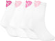 Calcetines de media altura Puma para mujer 4p corazón blanco