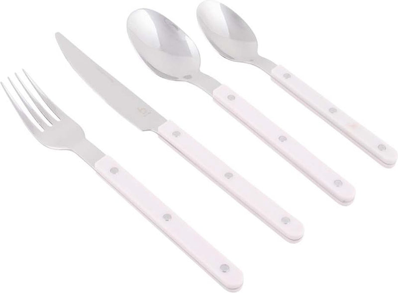Bo-camp - pastello - set posate - honfleur - acciaio inossidabile - 16 pezzi - 4 persone - lilla