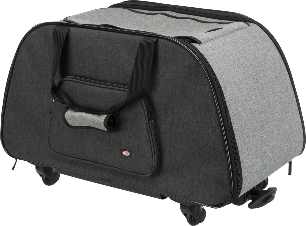 Trixie Travel Basket Trolley Nero Grigio chiaro