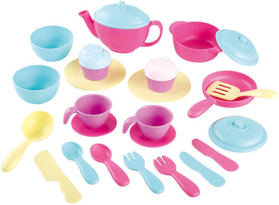 Juega el juego de té y los accesorios para cocinar, 24dlg.