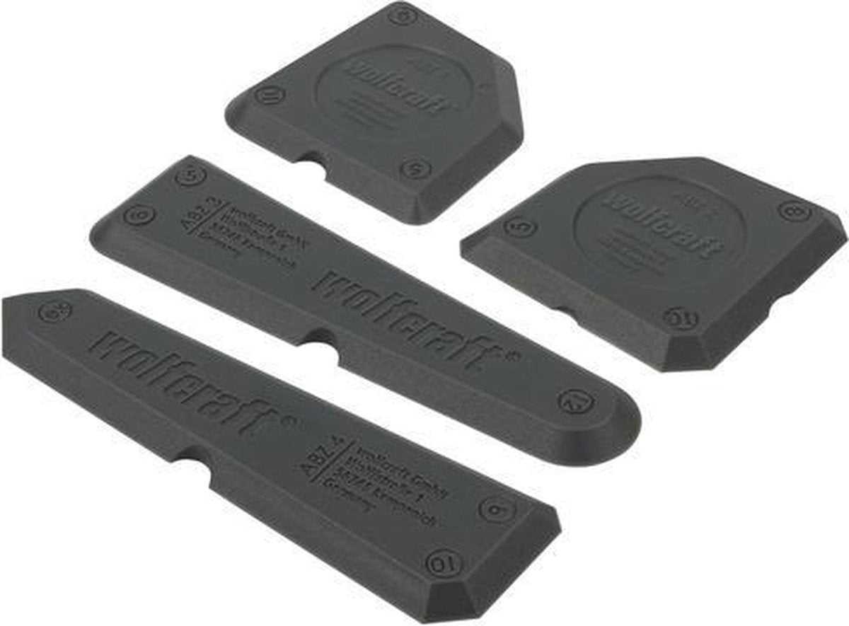 Wolfcraft - kit set spatole - 4 pezzi - kit ferro - 4330000