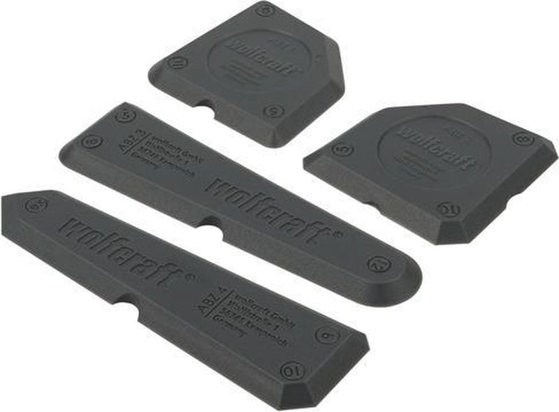 Wolfcraft - kit set spatole - 4 pezzi - kit ferro - 4330000