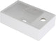 Plieger houston fontein 37x23cm met kraangat rechts wit