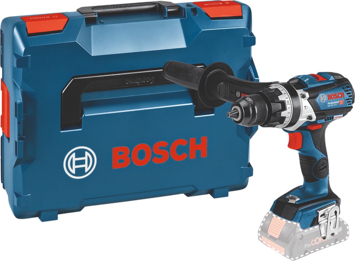 Bosch blu gsb 18v-110 c| trapano avvitatore a percussione a batteria | senza batterie e caricabatterie in l-boxx - 06019g030a