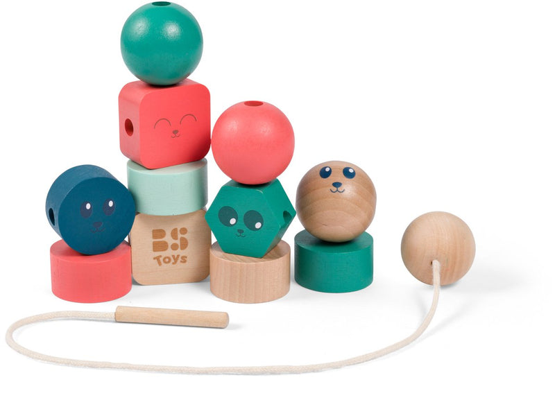 Bs giocattoli perline di legno junior - 13 pz.