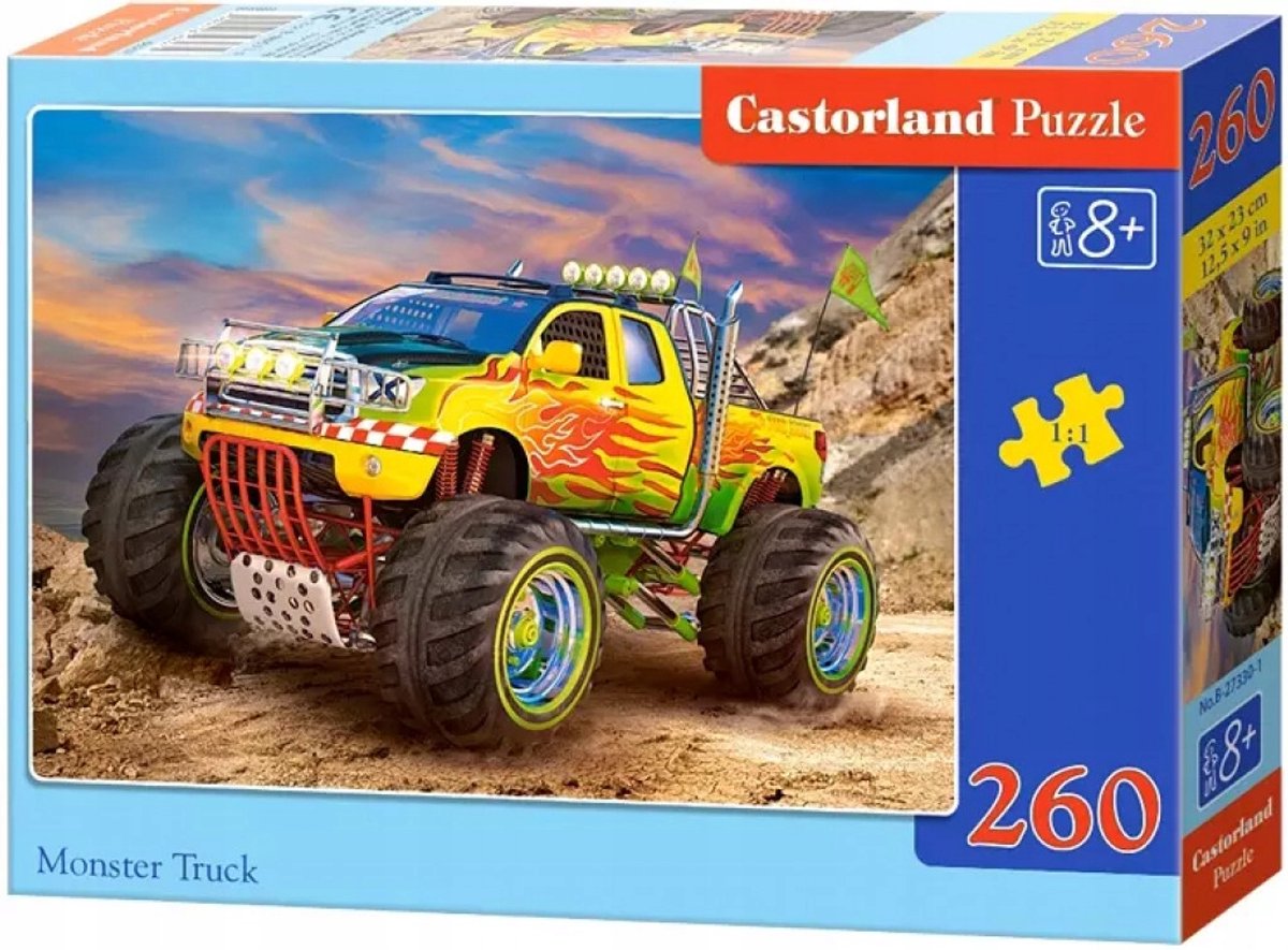Castorland puzzel monstertruck met 260 elementen