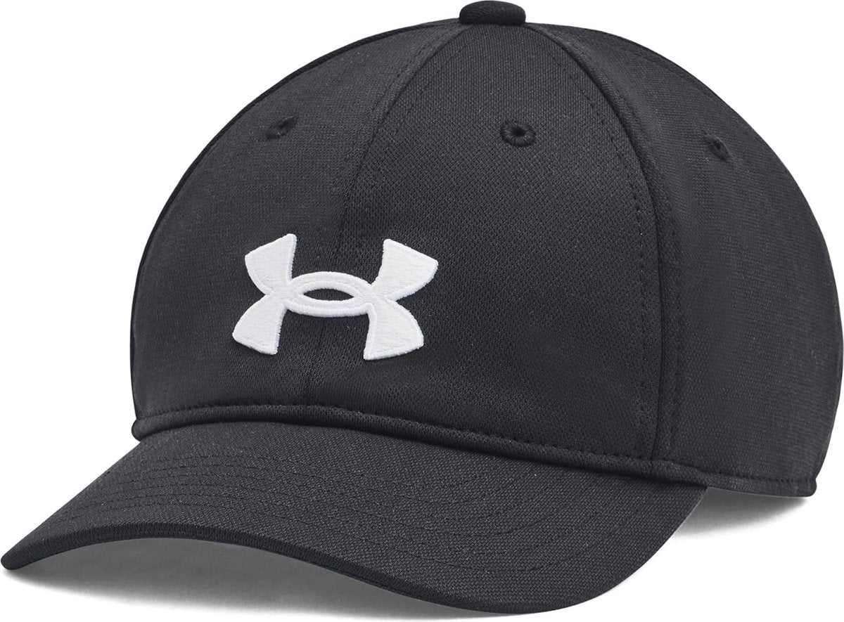 Gorra para niño Under Armour B Blitzing Low Adj-Blk - Negro - Blanco