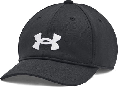 Under armour b blitzing low adj-blk jongens pet - zwart - wit