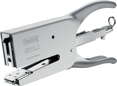 Rapid k1 classic stapling pliers - platinum chrome - up to 50 sheets - adjustable anvil - silver