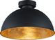 Lampada da soffitto Rl live your light reality jimmy - nera - escl. 1x e27 60w - p: 31 cm