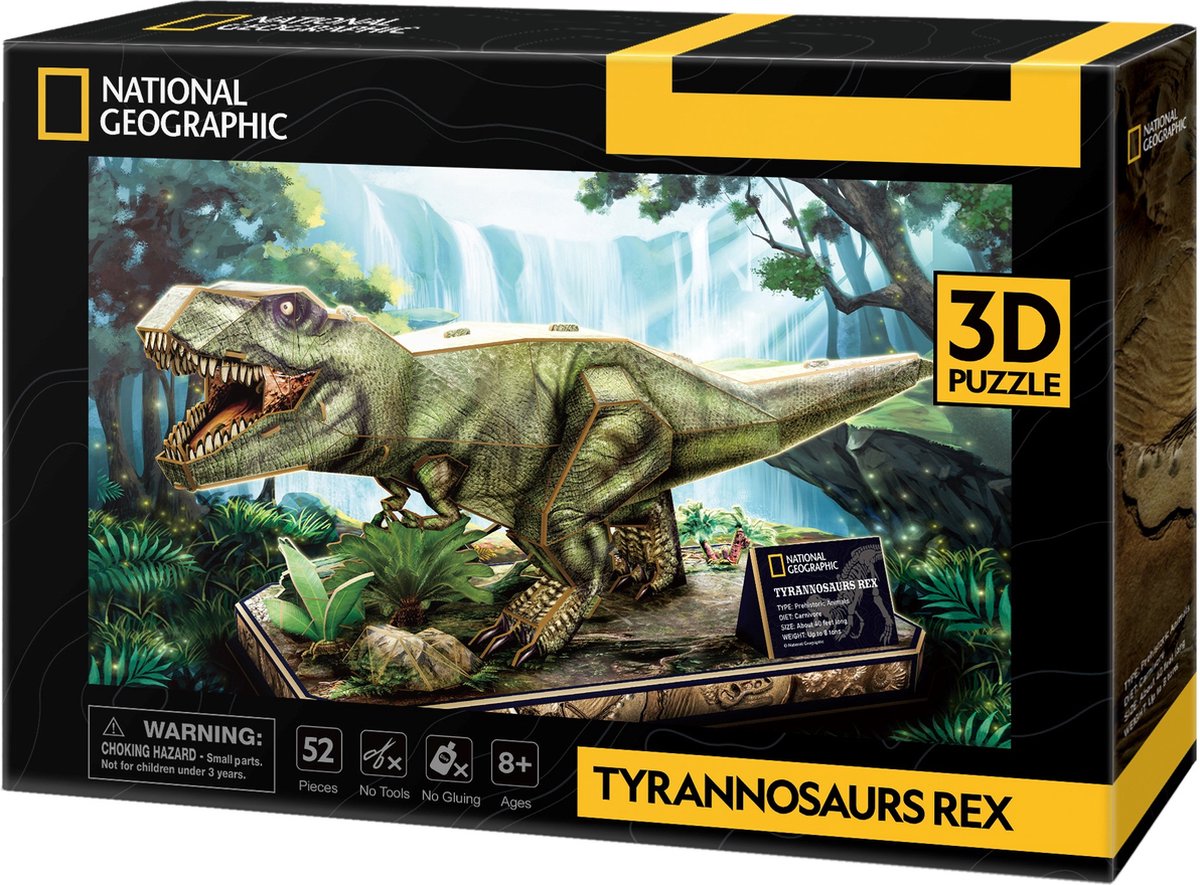 Divertimento cubico divertimento 3d puzzle nazionale geografico t-rex