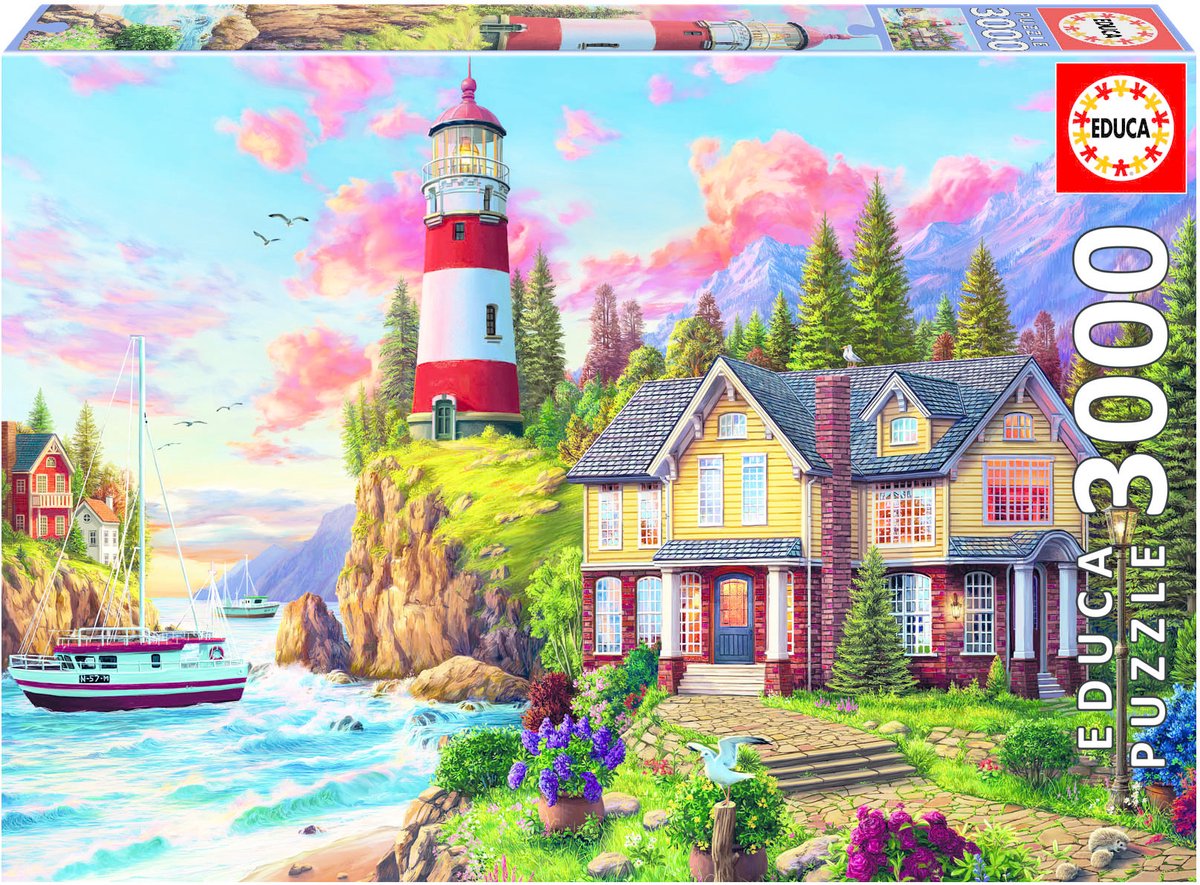 Educa puzzle faro oceano 3000 pezzi - puzzle.