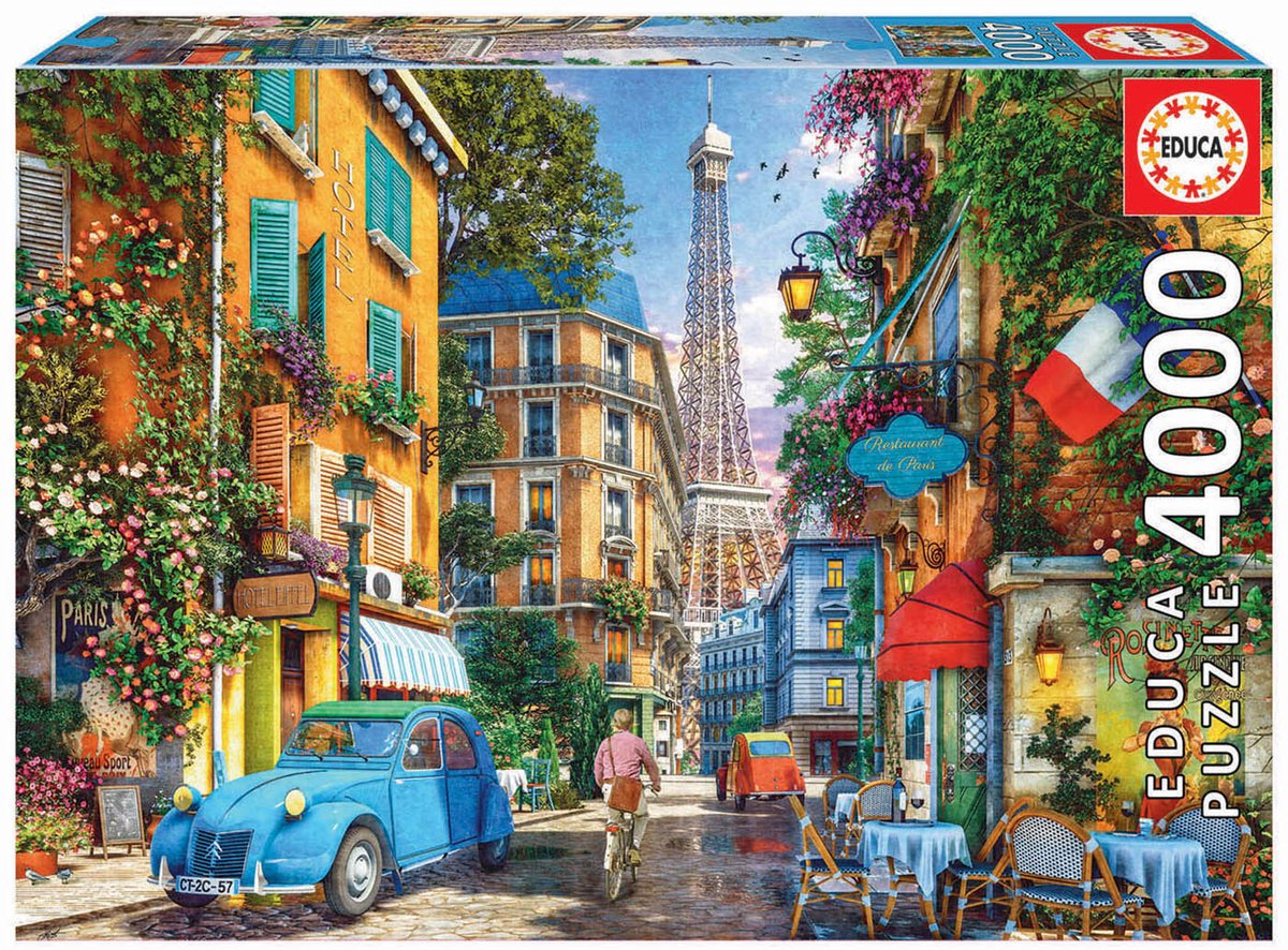 Educa - puzzle - strade di parigi - 4000 pezzi - puzzle per adulti