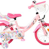 Bicicleta infantil Volare Unicorn - niña - 14 pulgadas - rosa - dos frenos de mano