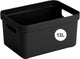 Sunware sigma home opbergbox 13l - 35x24.6x18.3 cm - zwart