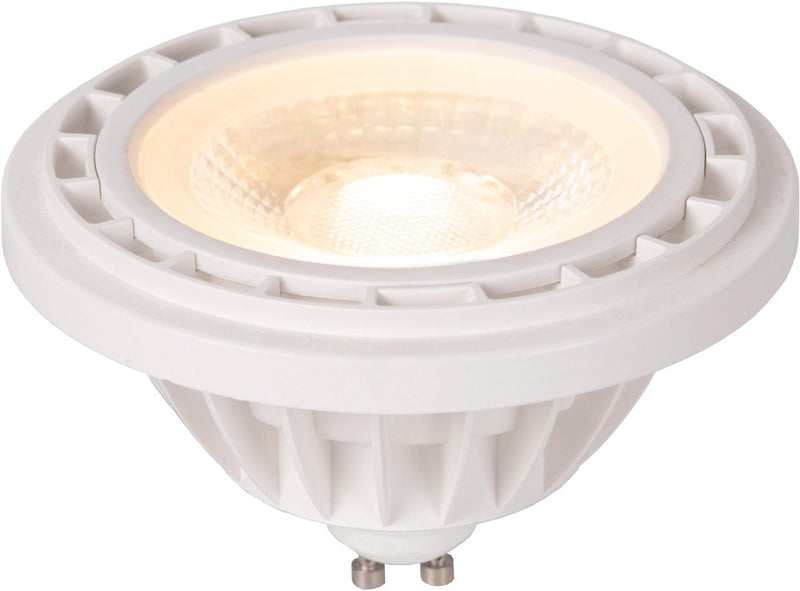 Lucide es111 - lámpara led - ø 11 cm - led tenue para calentar - gu10 - 1x12w 2200k 3000k - blanco