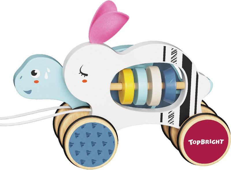 Figura de madera de tortuga liebre Topbright TB-121104