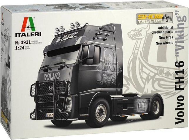 Italeri model kit camion - 3931 volvo fh16 xxl -viking- plastica - 1:24 - modellismo