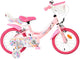 Bicicletta per bambini Volare Unicorn - ragazze - 14 pollici - rosa - due freni a mano