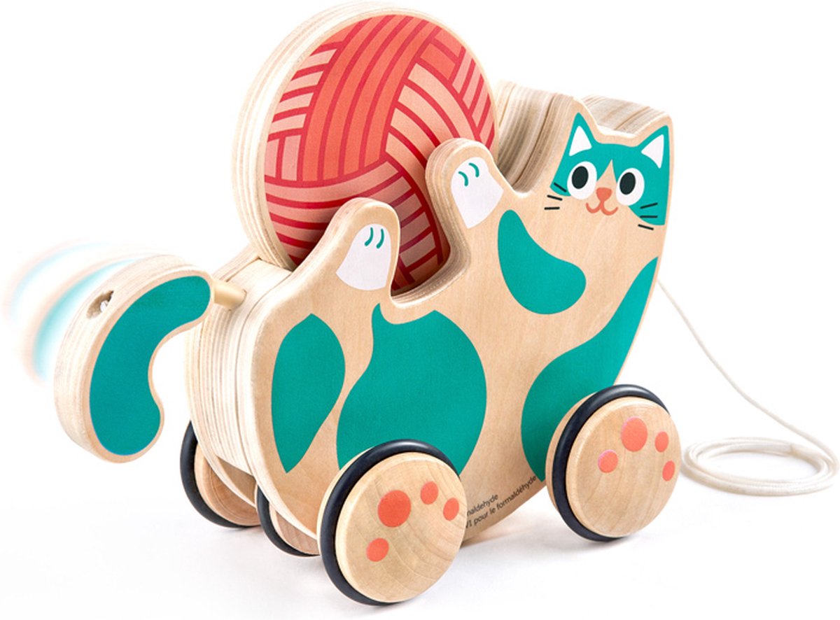 Hape draft animal purring cat - - from 12 months