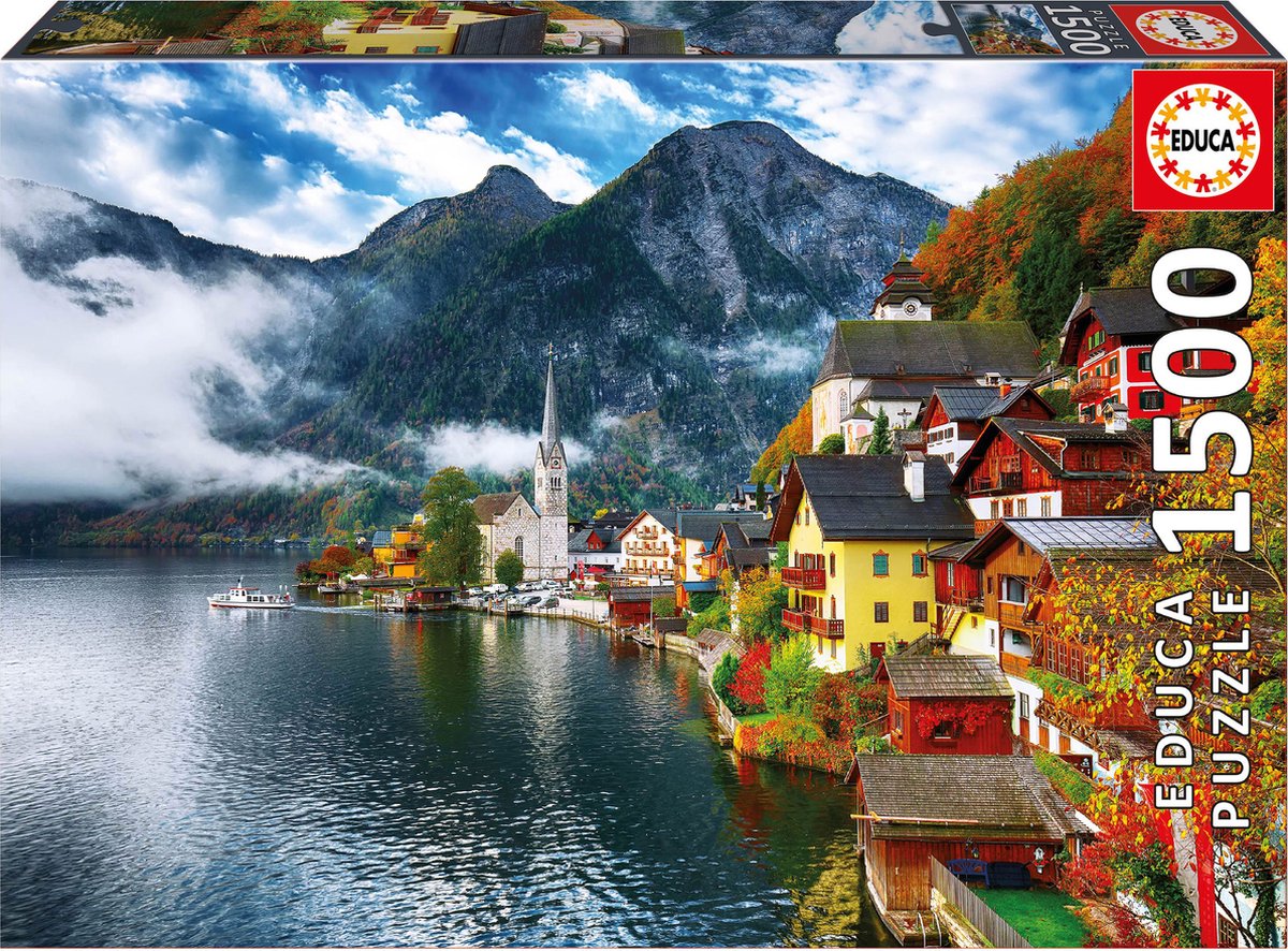 Educa - puzzel - 1500 stuks - hallstadt oostenrijk